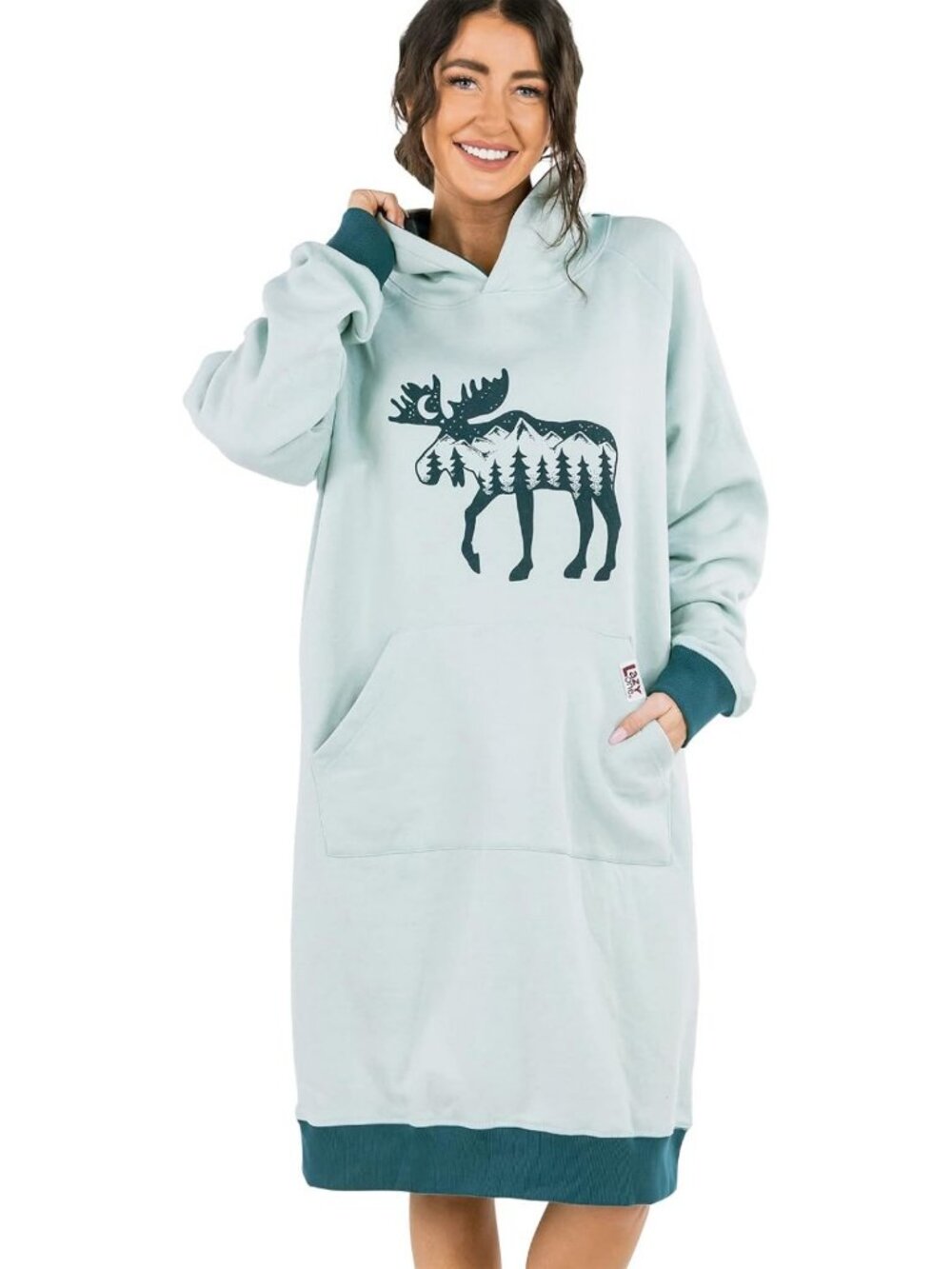 Cozy Oversized Hoodie Sweatshirt | Comfy Sleepwear & Sweater Dress Style